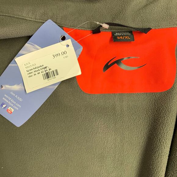 KJUS Size XL Charcoal Grey Nylon Spandex Zip Up Jacket - Picture 5 of 7